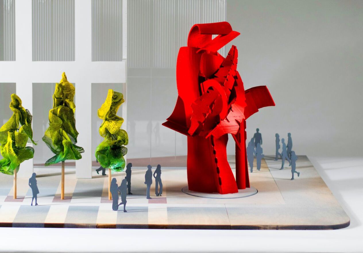 A model used for a sculpture Albert Paley will build for a Toronto location